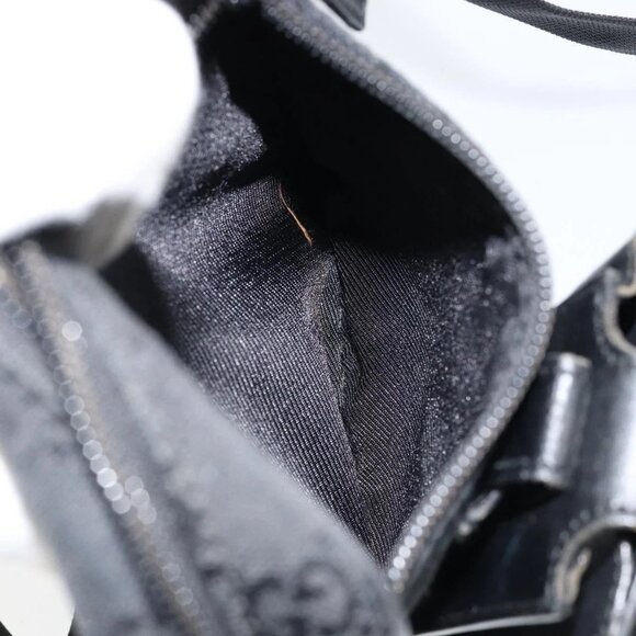 GUCCI GG Canvas Shoulder Bag Black Auth 152032 - Picture 14 of 16